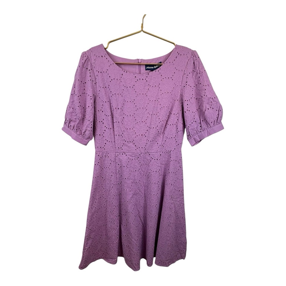 NWT Princess Highway Samantha Dress Purple Eyelet‎ Size 8 Lilac